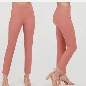 SPANX On The Go Slim Straight Ankle Pull On Pants Size Large